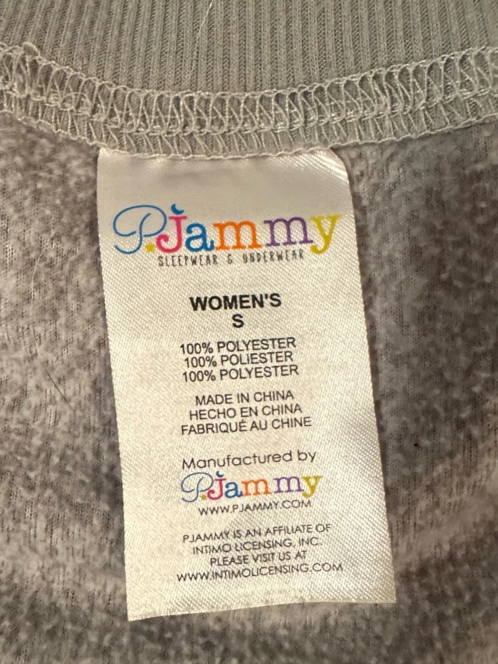 NASA P.Jammy Set Women’s Small Gray Lounge Sweatshirt & Joggers Space Graphic - Picture 4 of 17